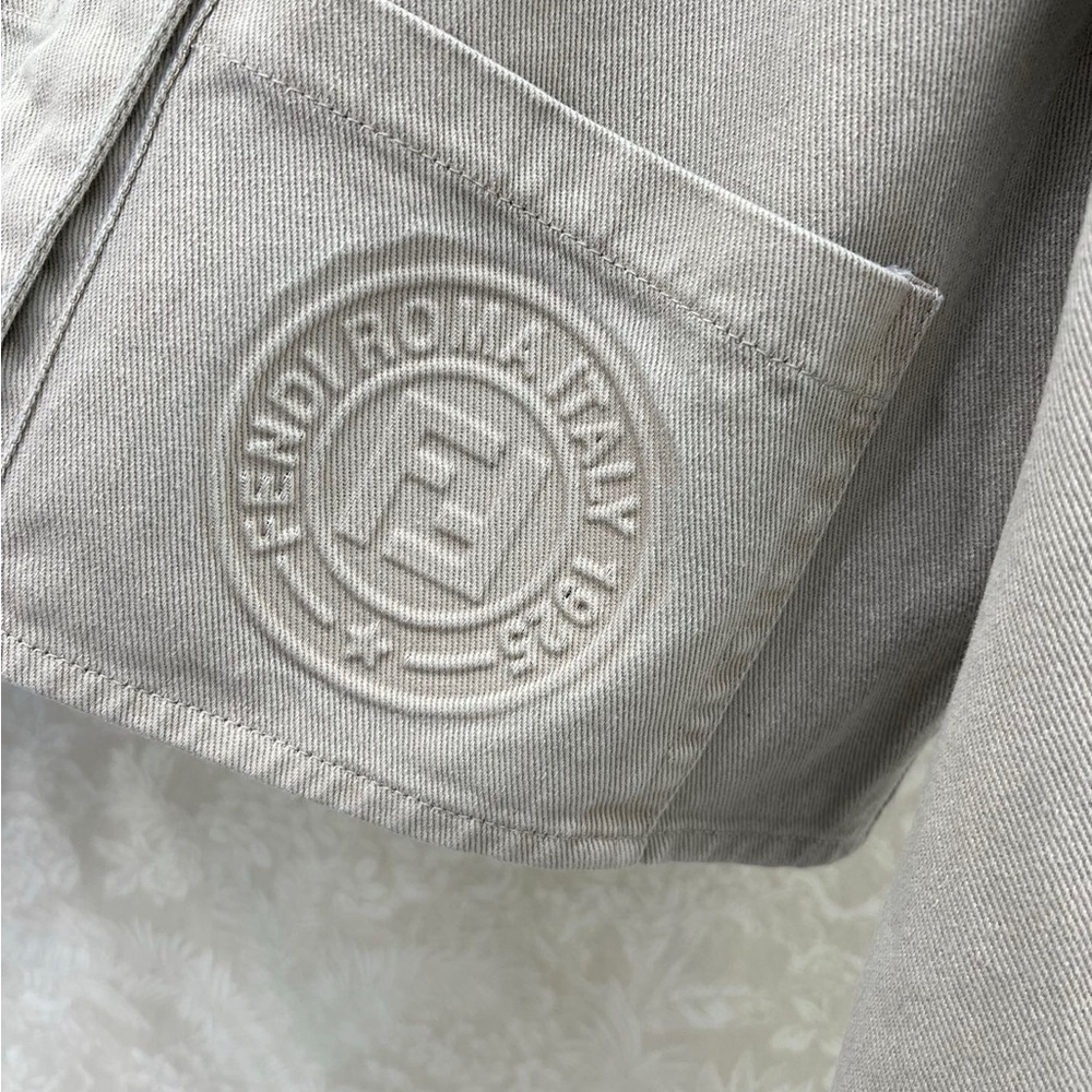 Fendi Light Gray Utility Jacket - image 5